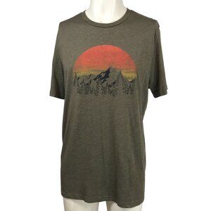TREEBLEND - MEN'S LARGE - OLIVE SHSORT SLEEVE CREW NECK T-SHIRT